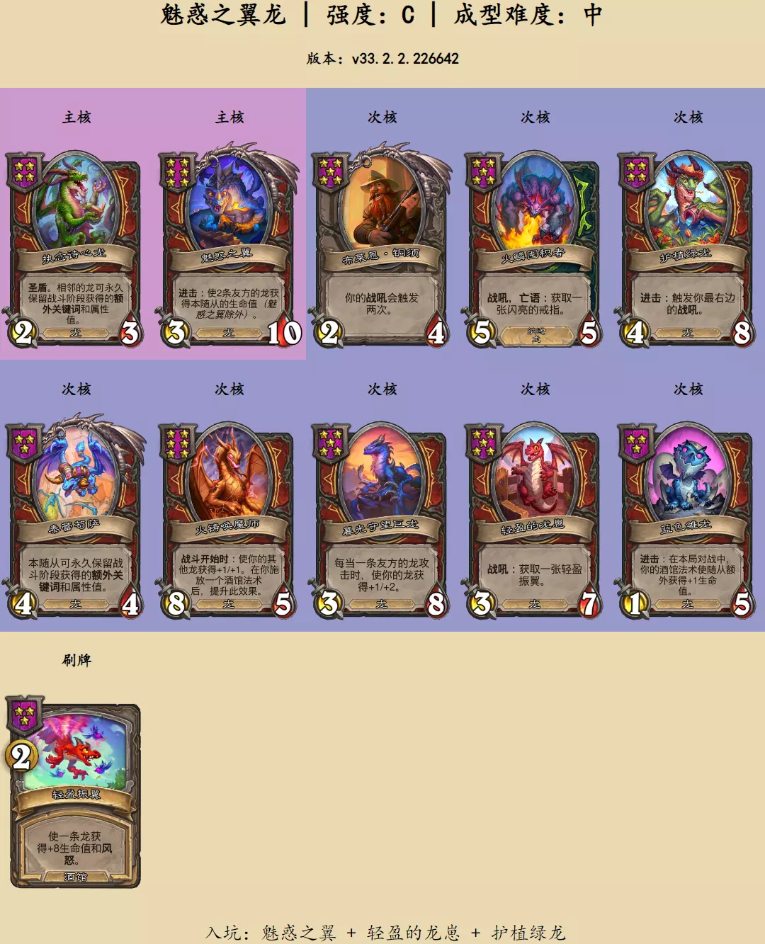 《炉石传说酒馆战棋》魅惑之翼龙阵容玩法详解