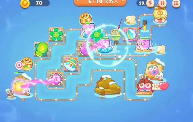 保卫萝卜4第二章第4关怎么过